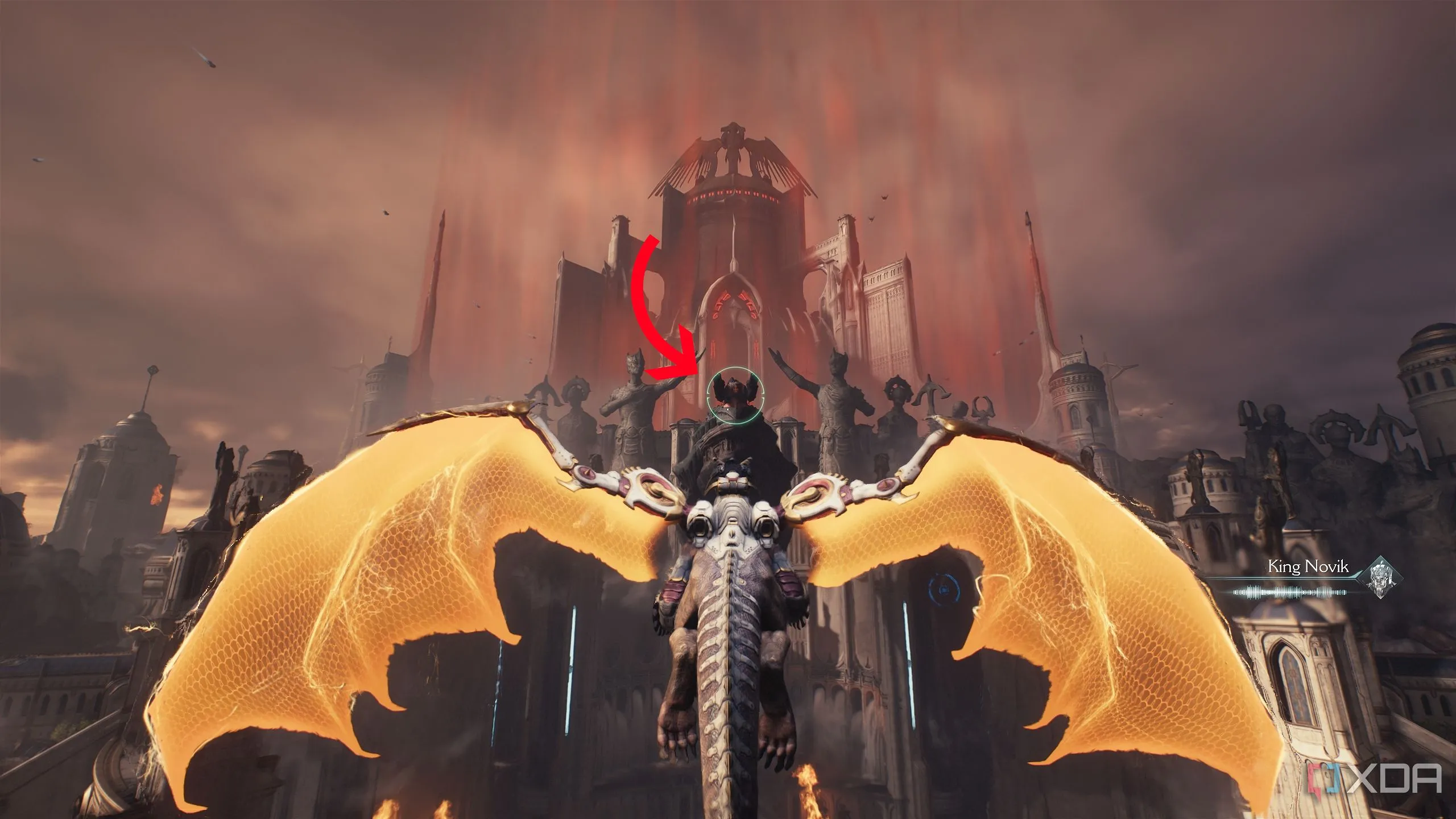 Rồng Serrat hướng tới Hell Carrier đầu tiên ở Holy City of Aratum