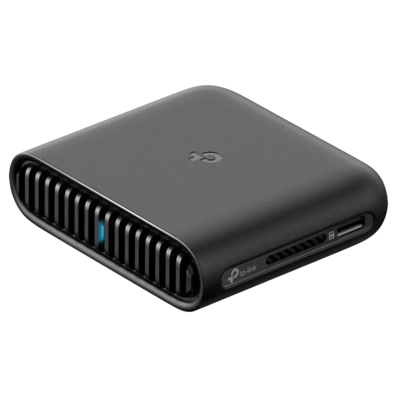 Router du lịch TP-Link TL-WR3002X màu trắng đặt trên mặt phẳng, thể hiện thiết kế nhỏ gọn