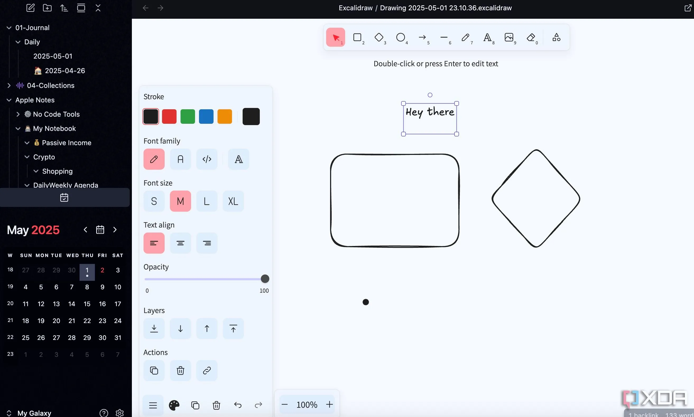 Sơ đồ tư duy và biểu đồ dòng chảy được vẽ trong Obsidian bằng plugin Excalidraw