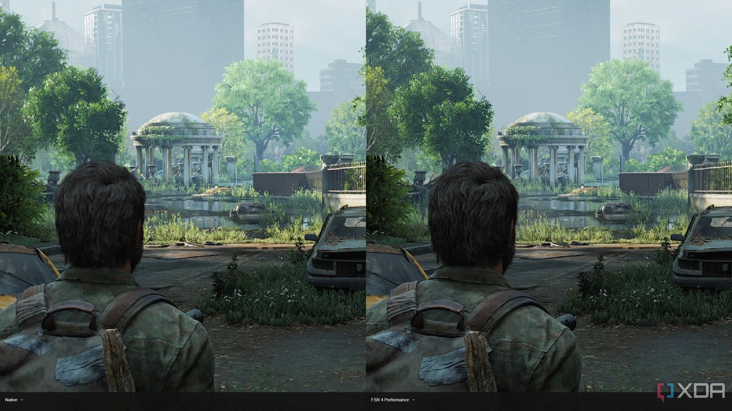 So sánh chất lượng hình ảnh game The Last of Us Part One với FSR 4 trên AMD RDNA 3