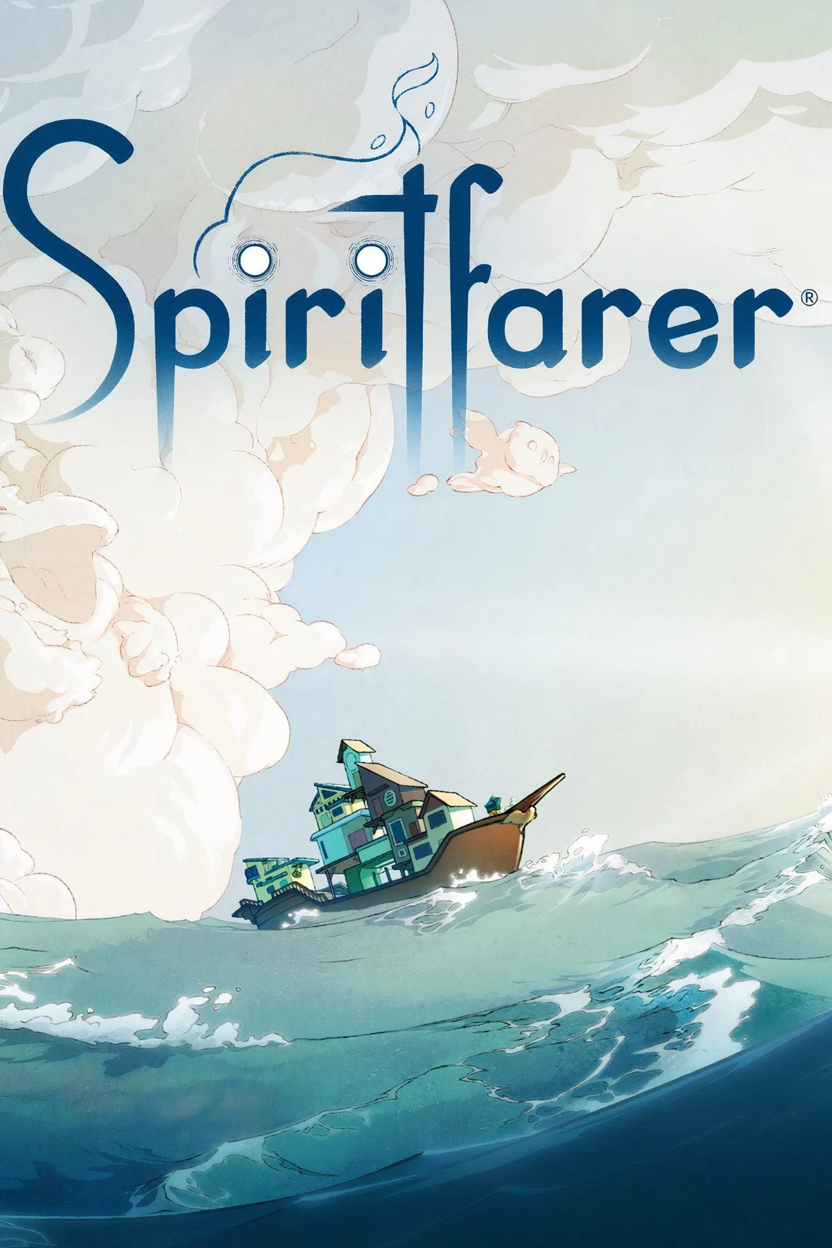 Stella, nhân vật chính của Spiritfarer, trên con thuyền chở linh hồn.