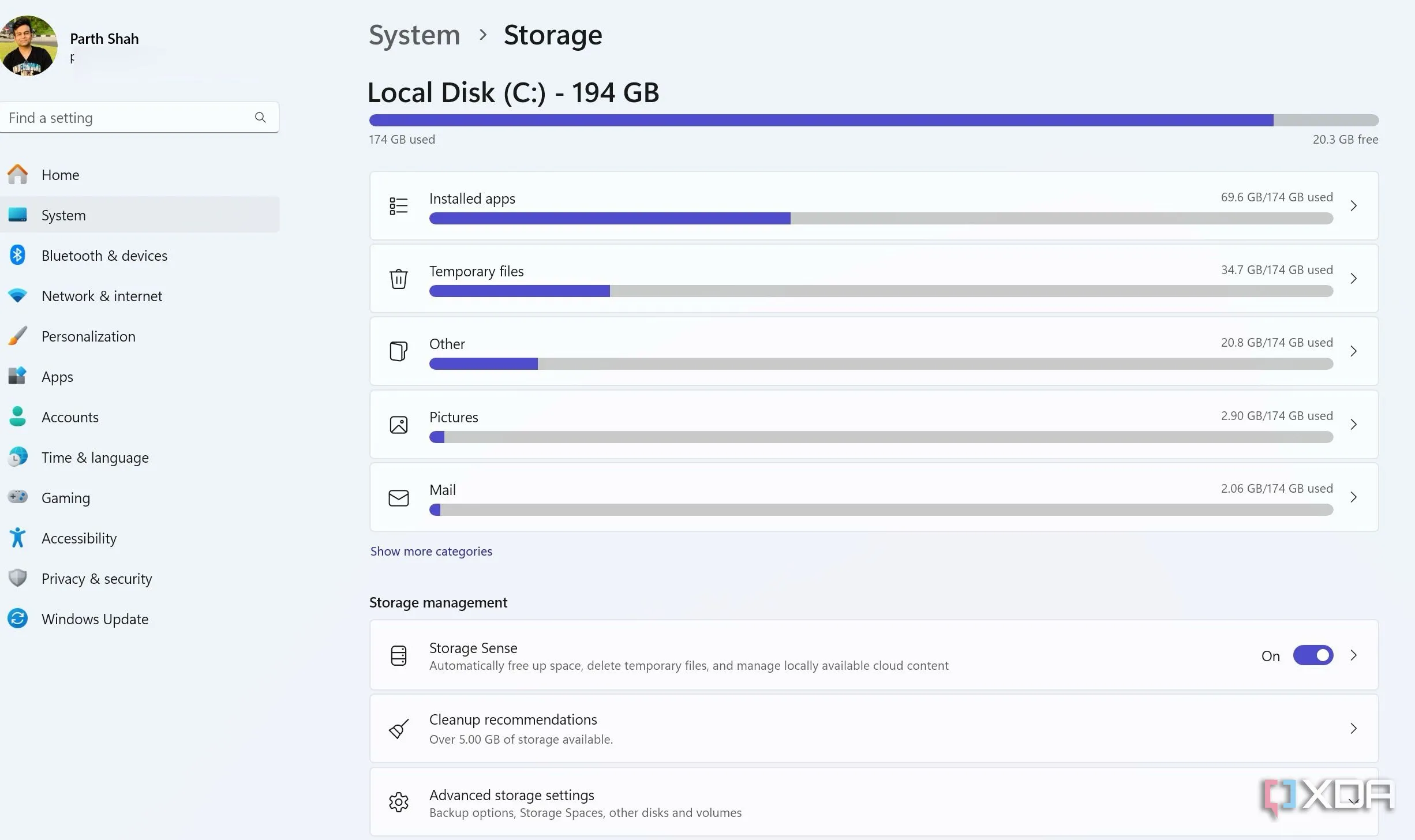 Sử dụng tính năng Storage Sense trên Windows để dọn dẹp ổ đĩa