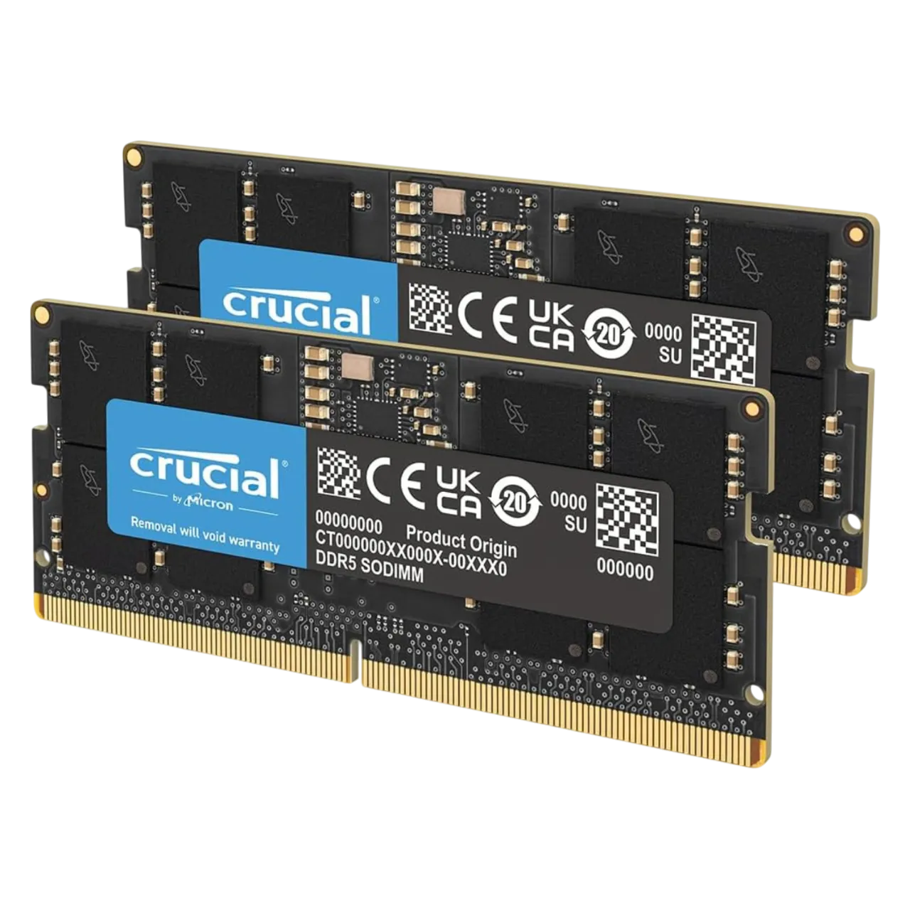 Thanh RAM DDR5 64GB của Crucial với thiết kế hộp sản phẩm