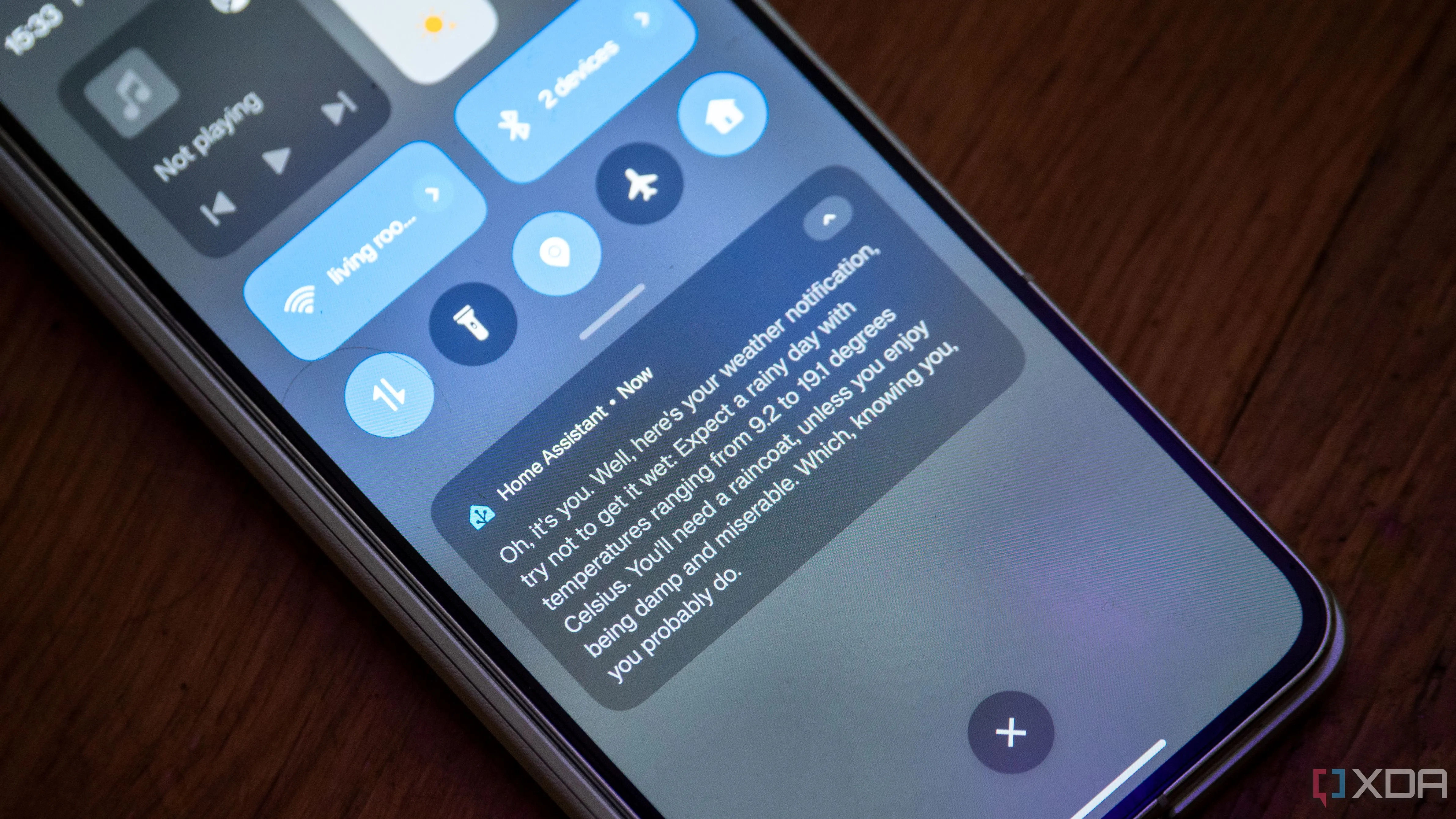 Thông báo động từ Home Assistant với dự báo thời tiết được tạo bởi LLM cục bộ