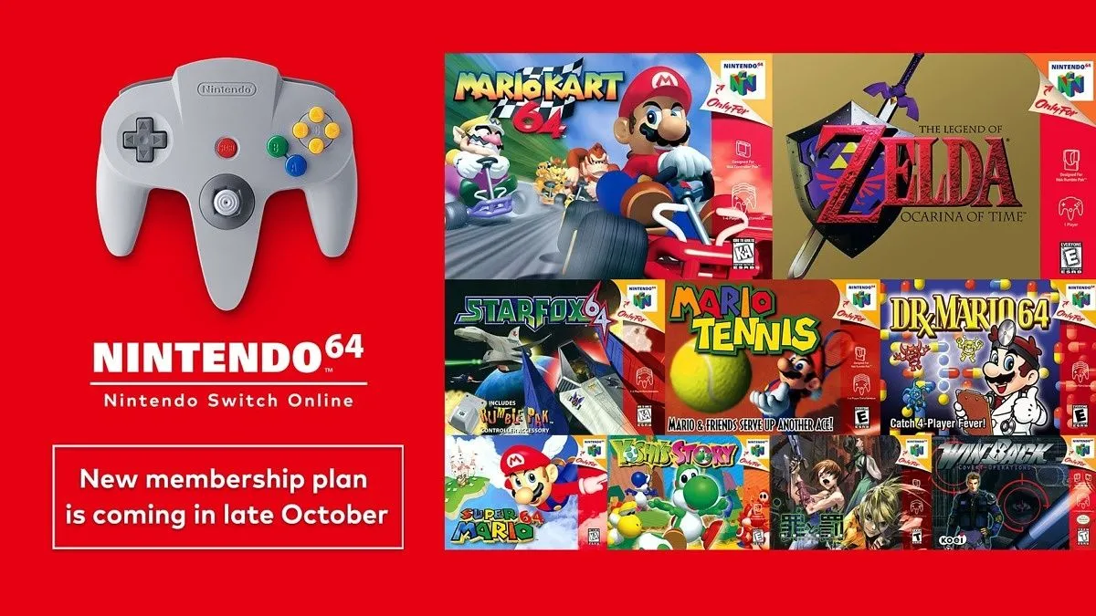 Thư viện game Nintendo 64 kinh điển của gói Nintendo Switch Online Expansion Pack