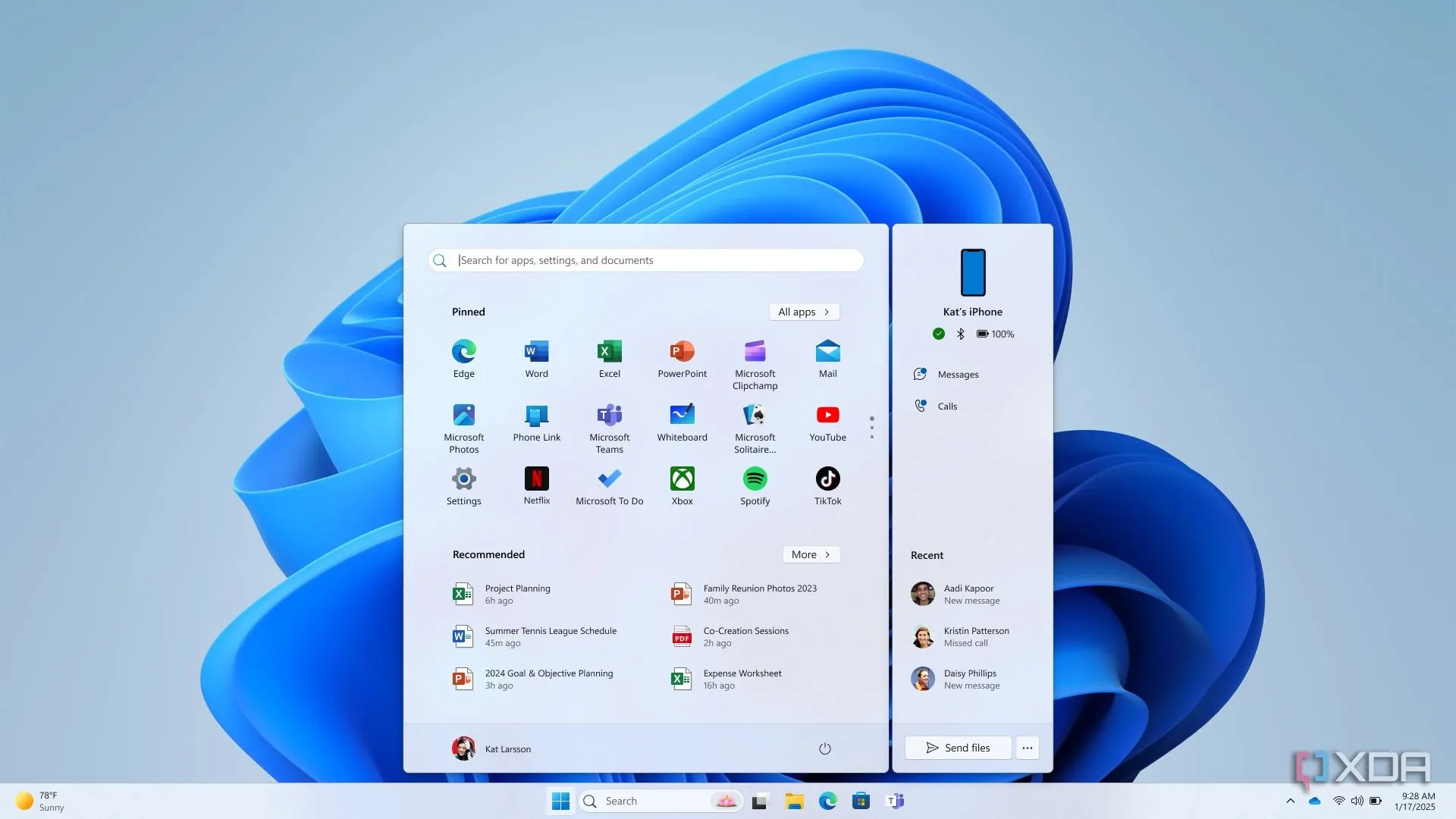 Tích hợp Phone Link của iPhone vào Start Menu của Windows 11