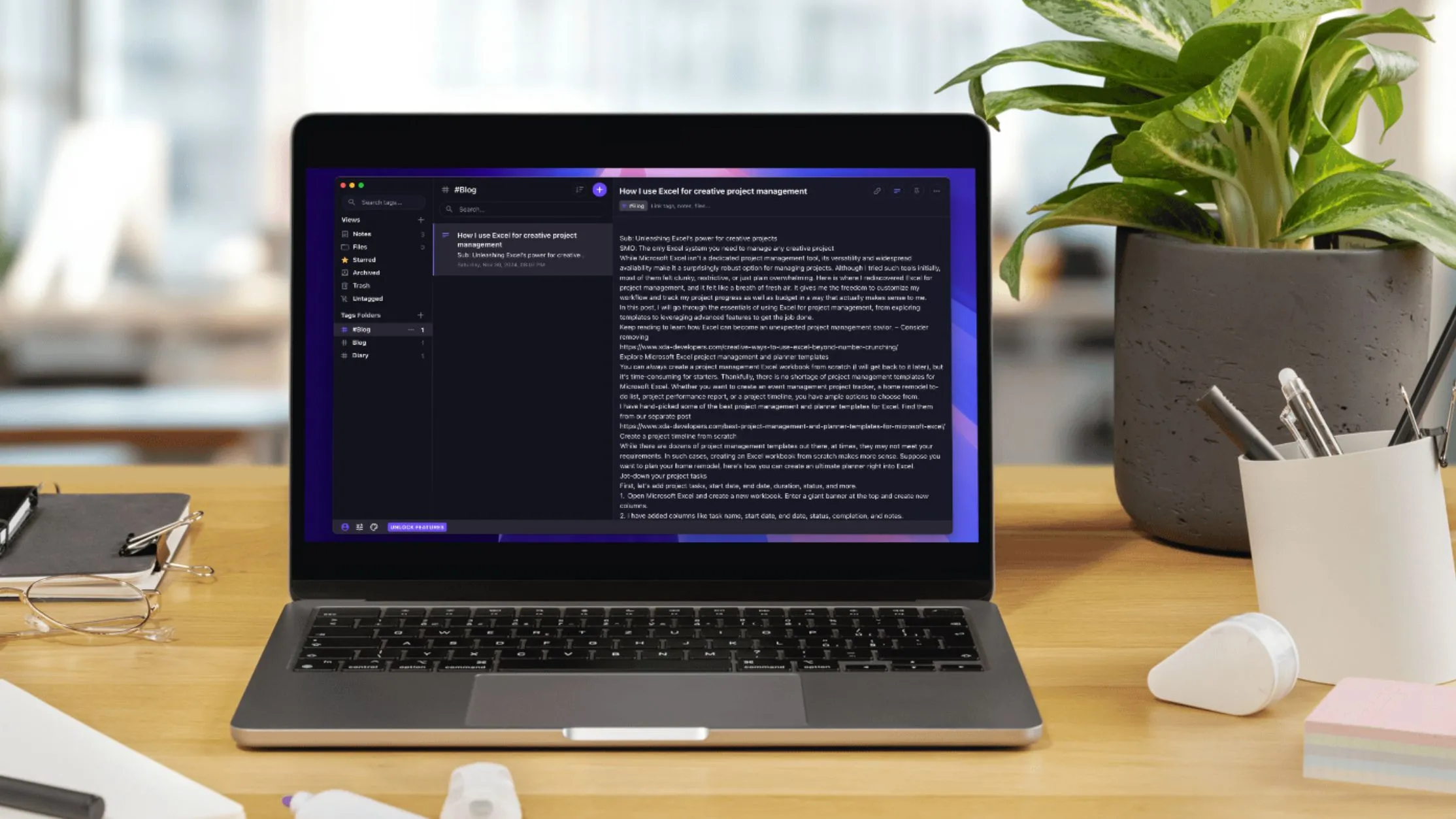 Tiêu đề bài viết về việc tìm thấy giải pháp thay thế Evernote bảo mật, liên quan đến các ứng dụng ghi chú