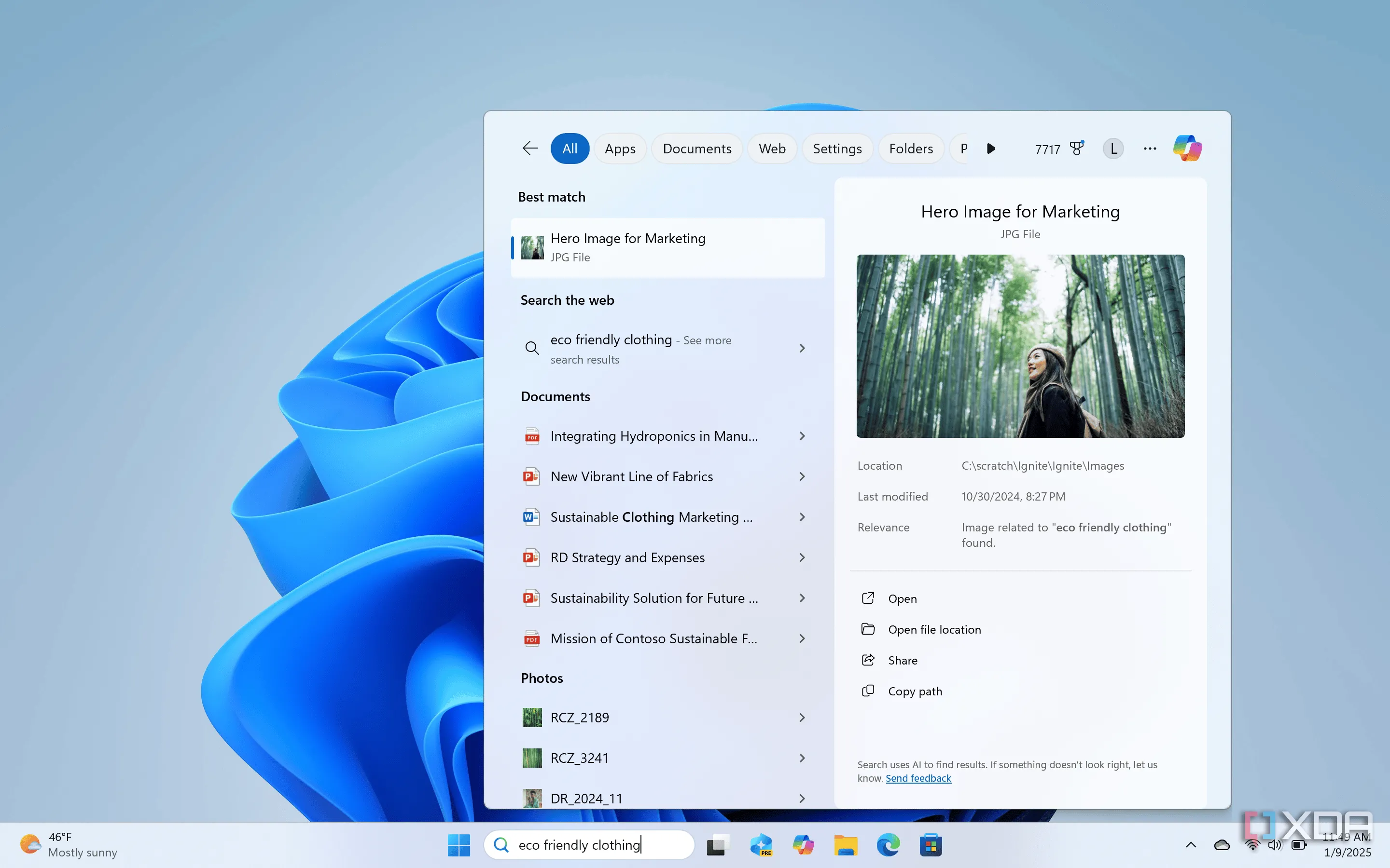 Tìm kiếm ngữ nghĩa trên Windows 11 với Copilot+ PC và AI