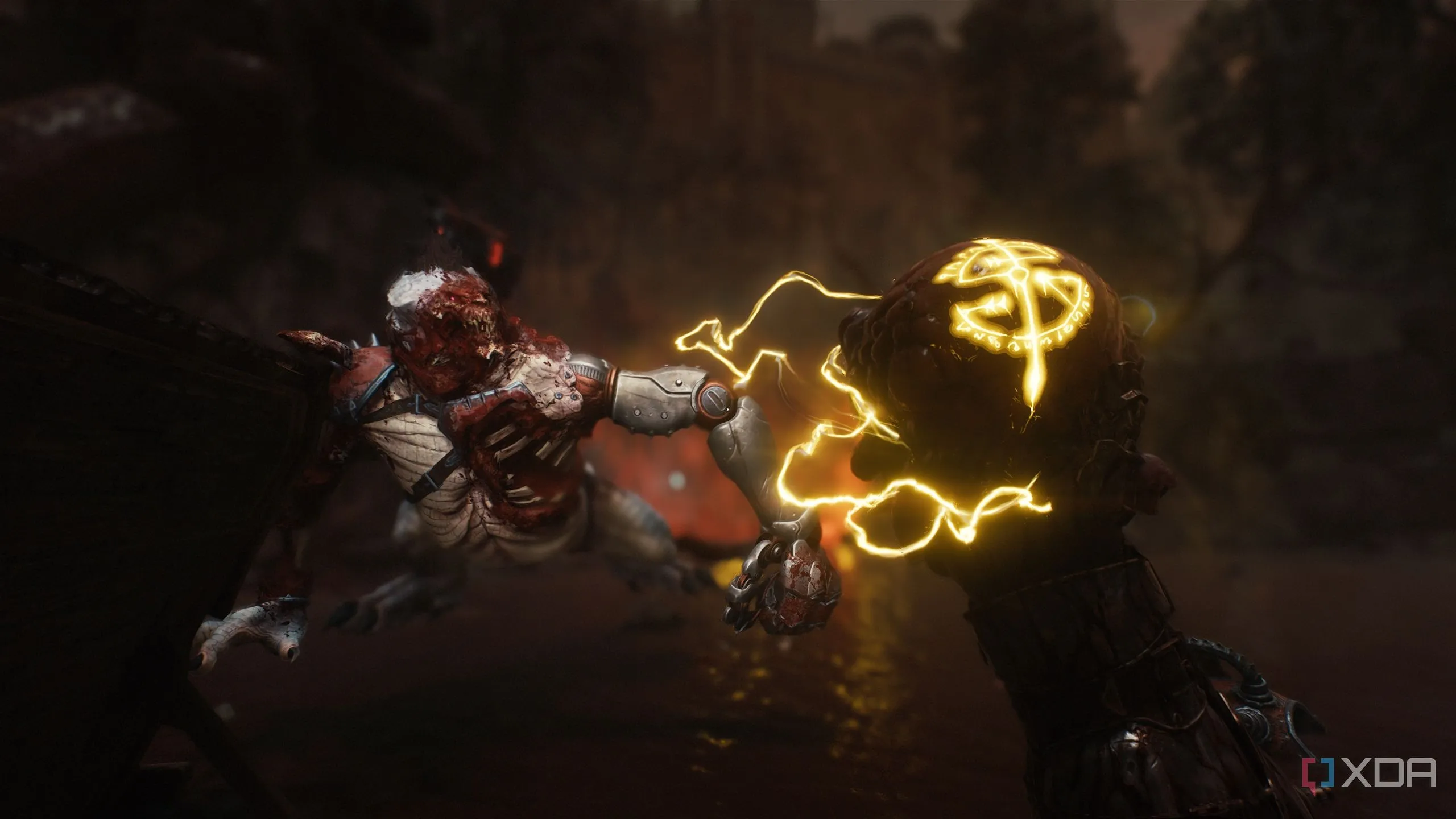 Tinh chất Quỷ màu tím tăng đạn dược tối đa do Komodo đánh rơi trong Chapter 20 Doom The Dark Ages.