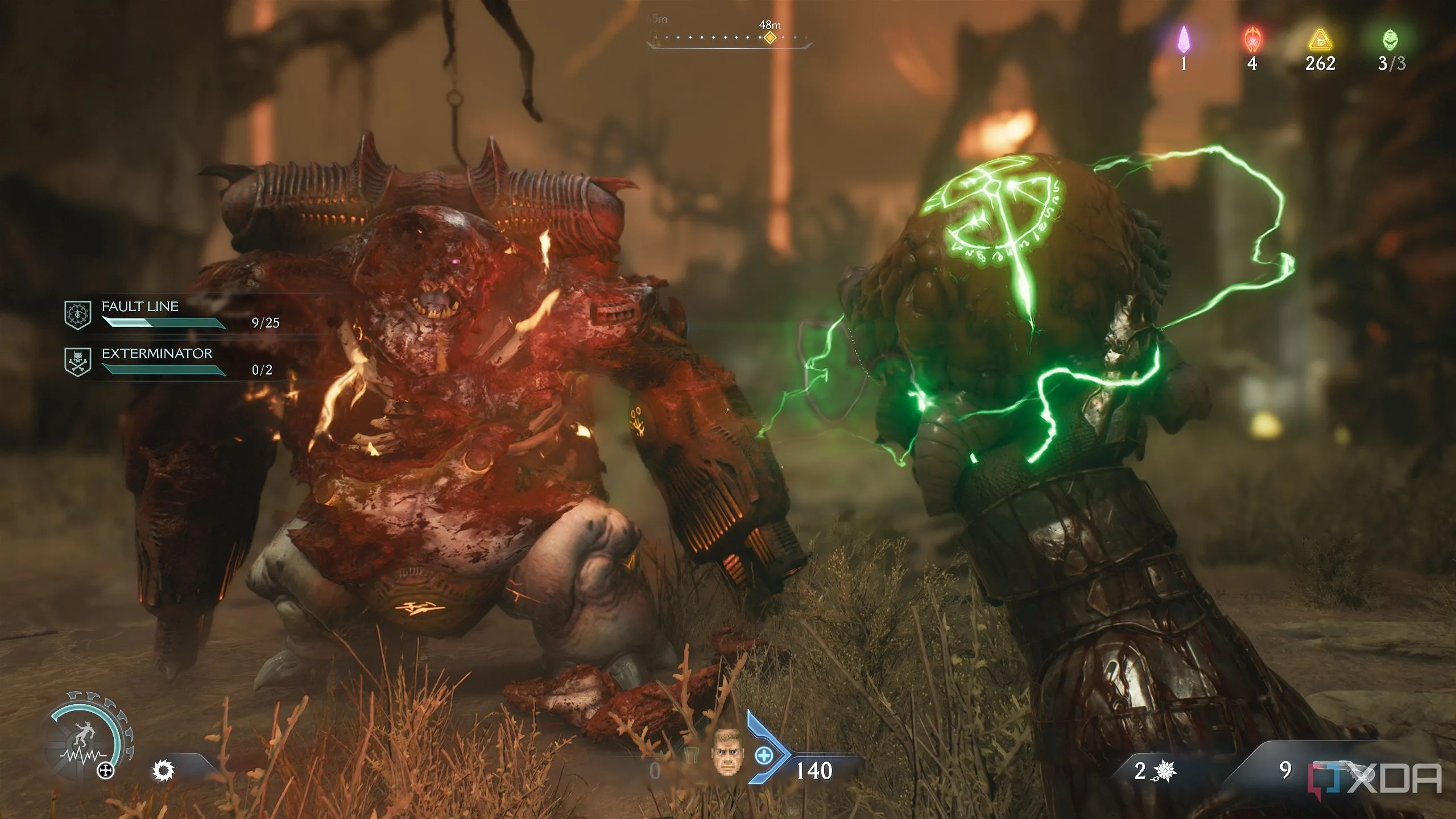 Tinh hoa Quỷ dữ hồi giáp tối đa trong Doom The Dark Ages Chương 10.