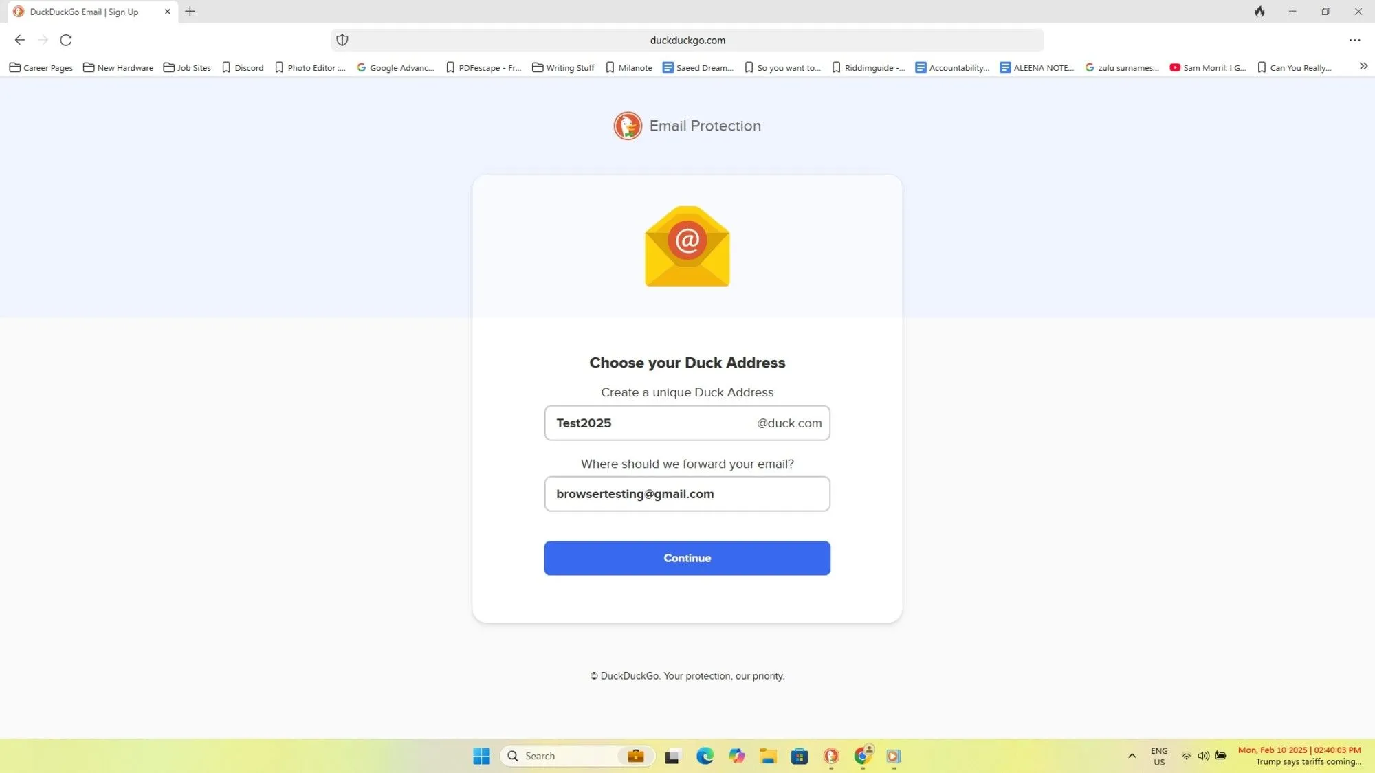 Tính năng bảo vệ email của DuckDuckGo, loại bỏ các trình theo dõi ẩn khỏi thư điện tử