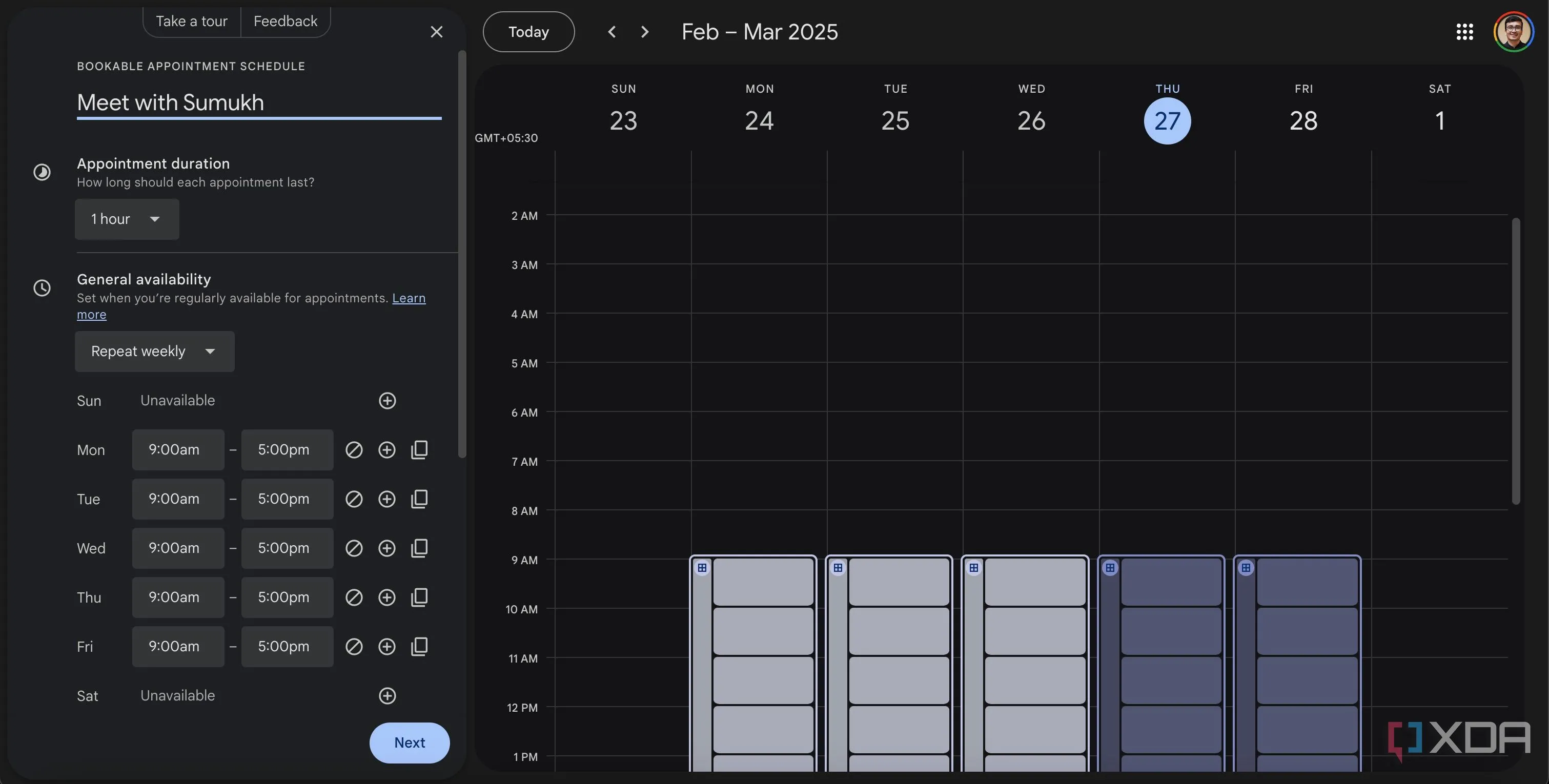 Tính năng lên lịch cuộc hẹn mới trên Google Calendar
