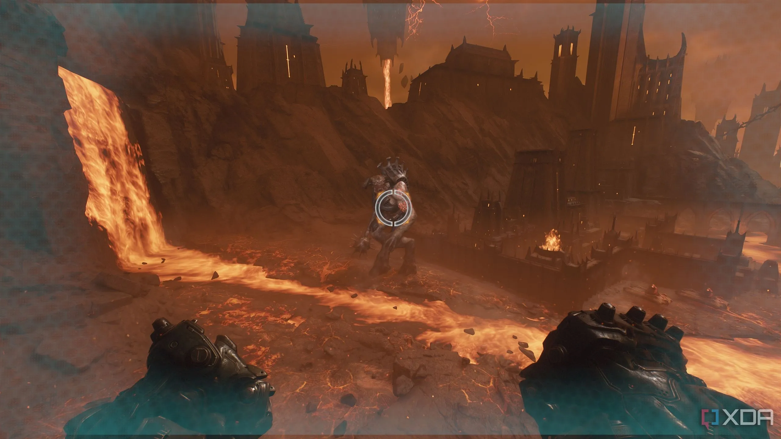 Titan đầu tiên mà Người diệt Quỷ đối mặt trong Doom The Dark Ages Màn 11
