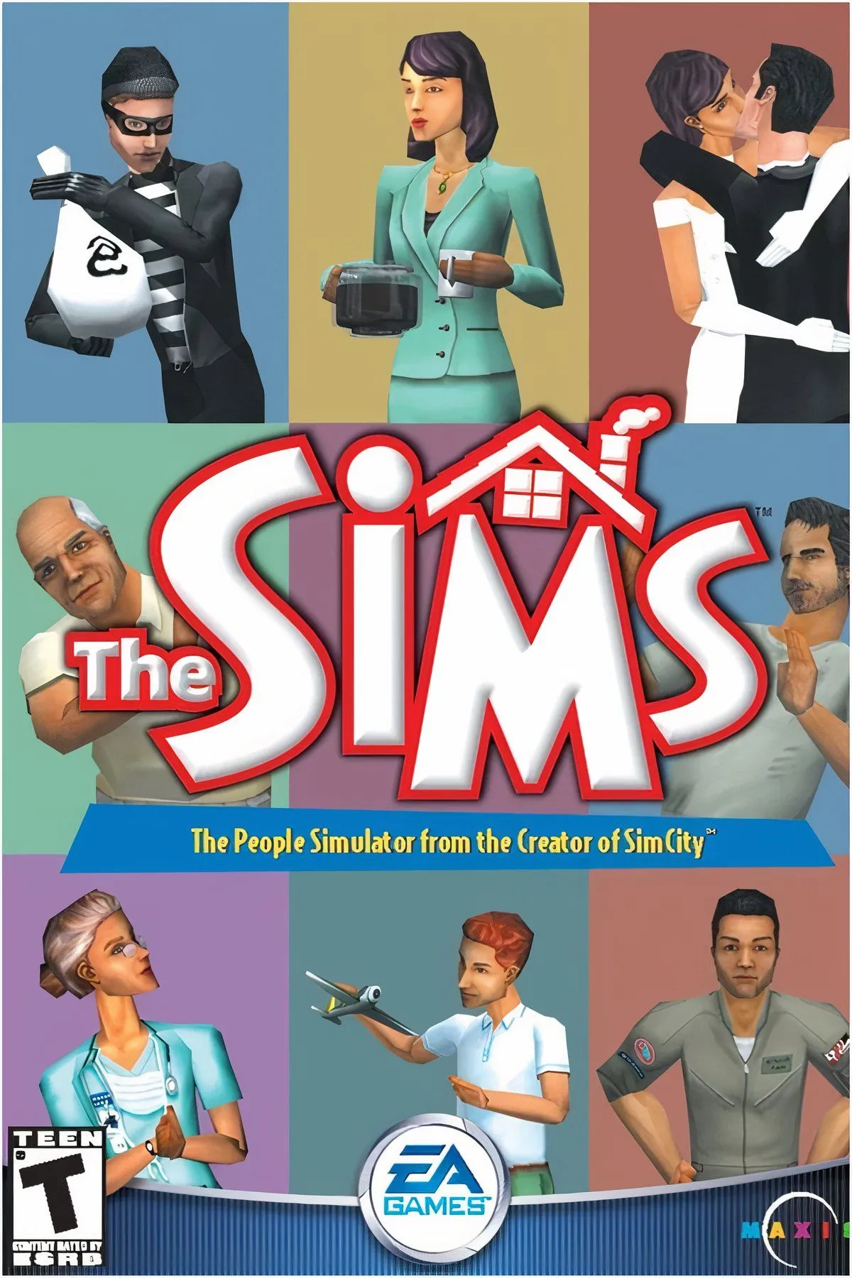 Tổng hợp hình ảnh các phiên bản game The Sims, minh họa sự phát triển và tầm ảnh hưởng văn hóa của series game mô phỏng