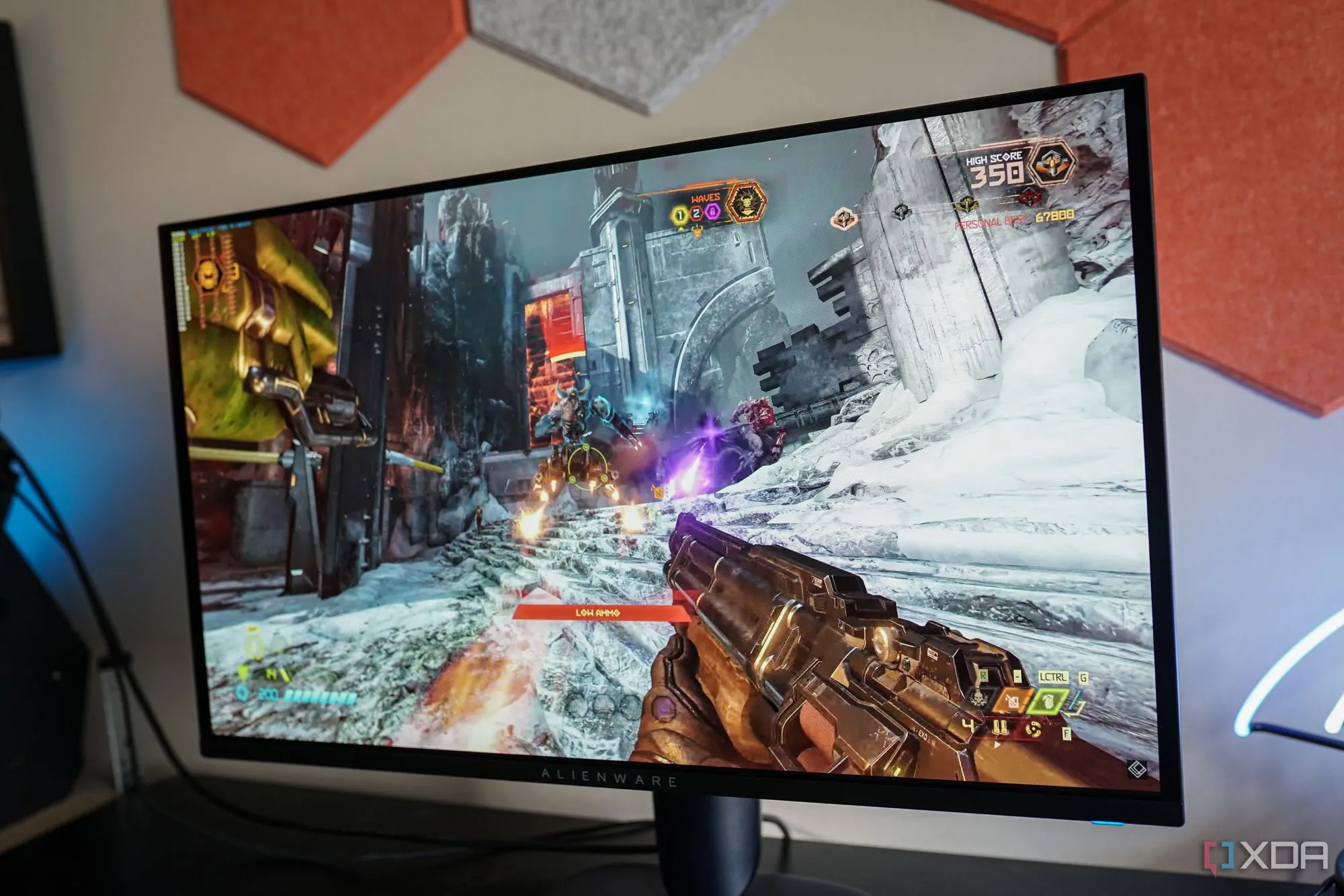 Trải nghiệm chơi game Doom Eternal trên màn hình Alienware AW2725Q, nhấn mạnh hiệu năng hiển thị