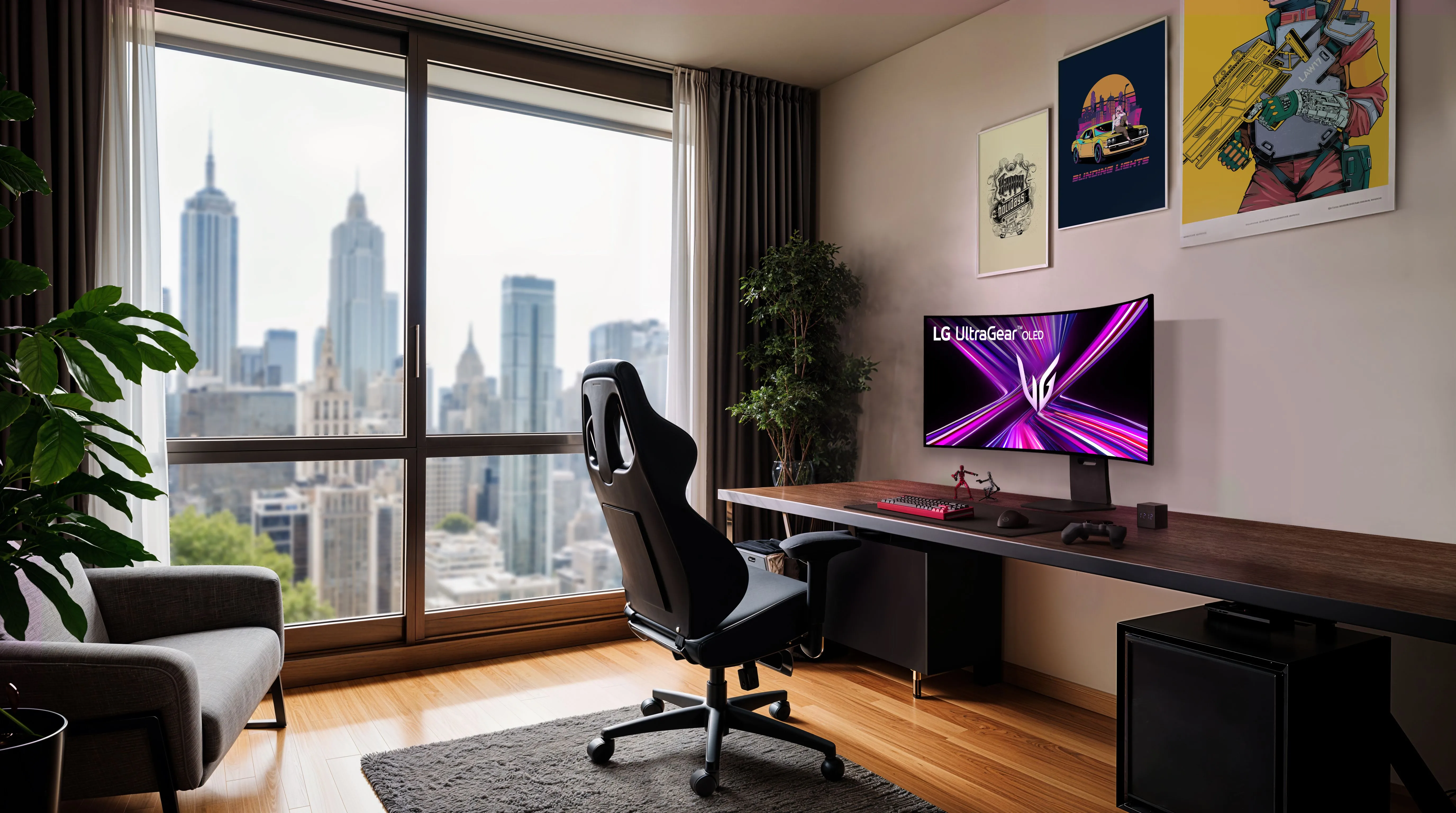 Trải nghiệm chơi game sống động trên màn hình LG UltraGear OLED 45GX950A-B 5K2K