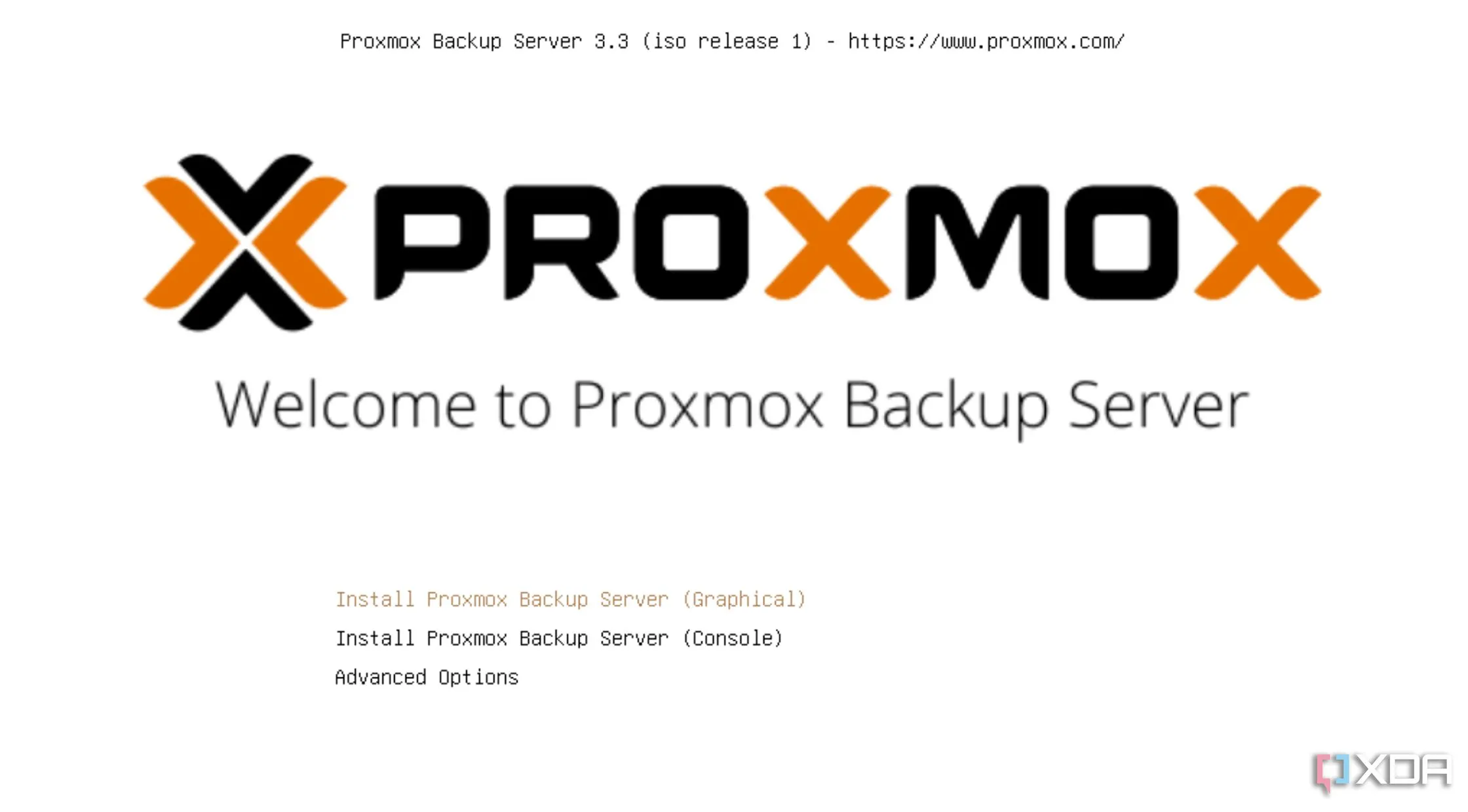 Trang cài đặt Proxmox Backup Server chuẩn bị thiết lập hệ thống sao lưu