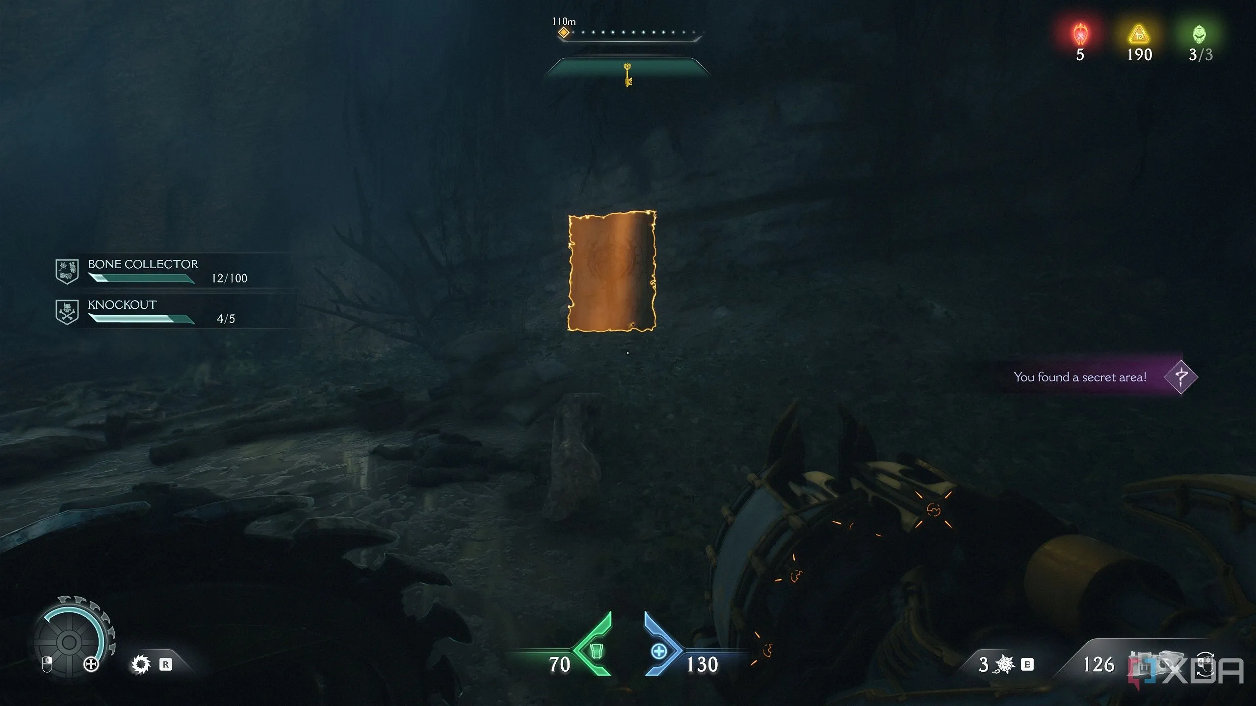 Trang Codex về Abyssal Forest được tìm thấy trong khu vực bí mật 3 của Doom The Dark Ages