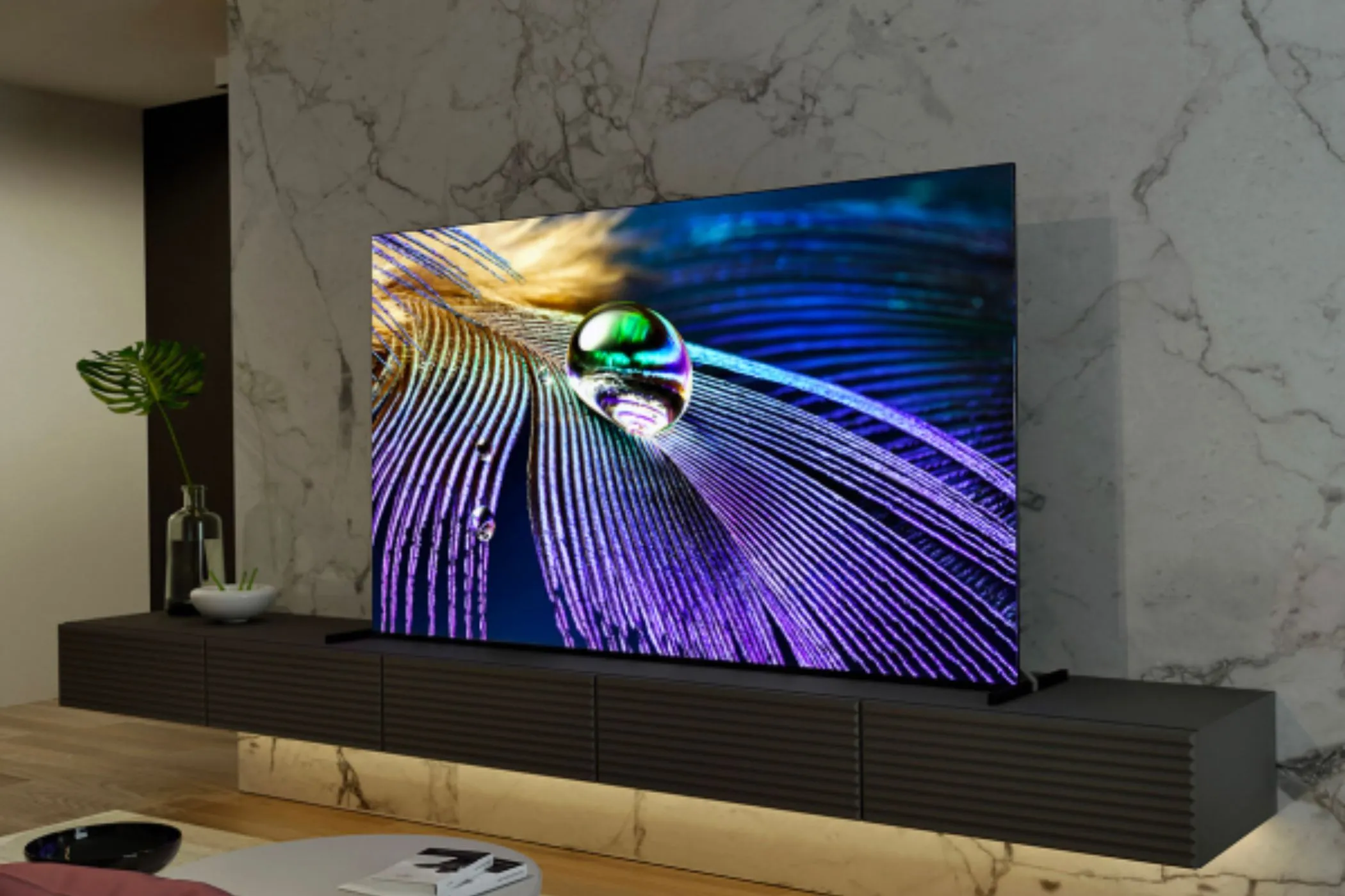 TV Sony Bravia XR A90J OLED, một ví dụ về màn hình chất lượng cao hiển thị độ sâu màu sắc ấn tượng với Dolby Vision