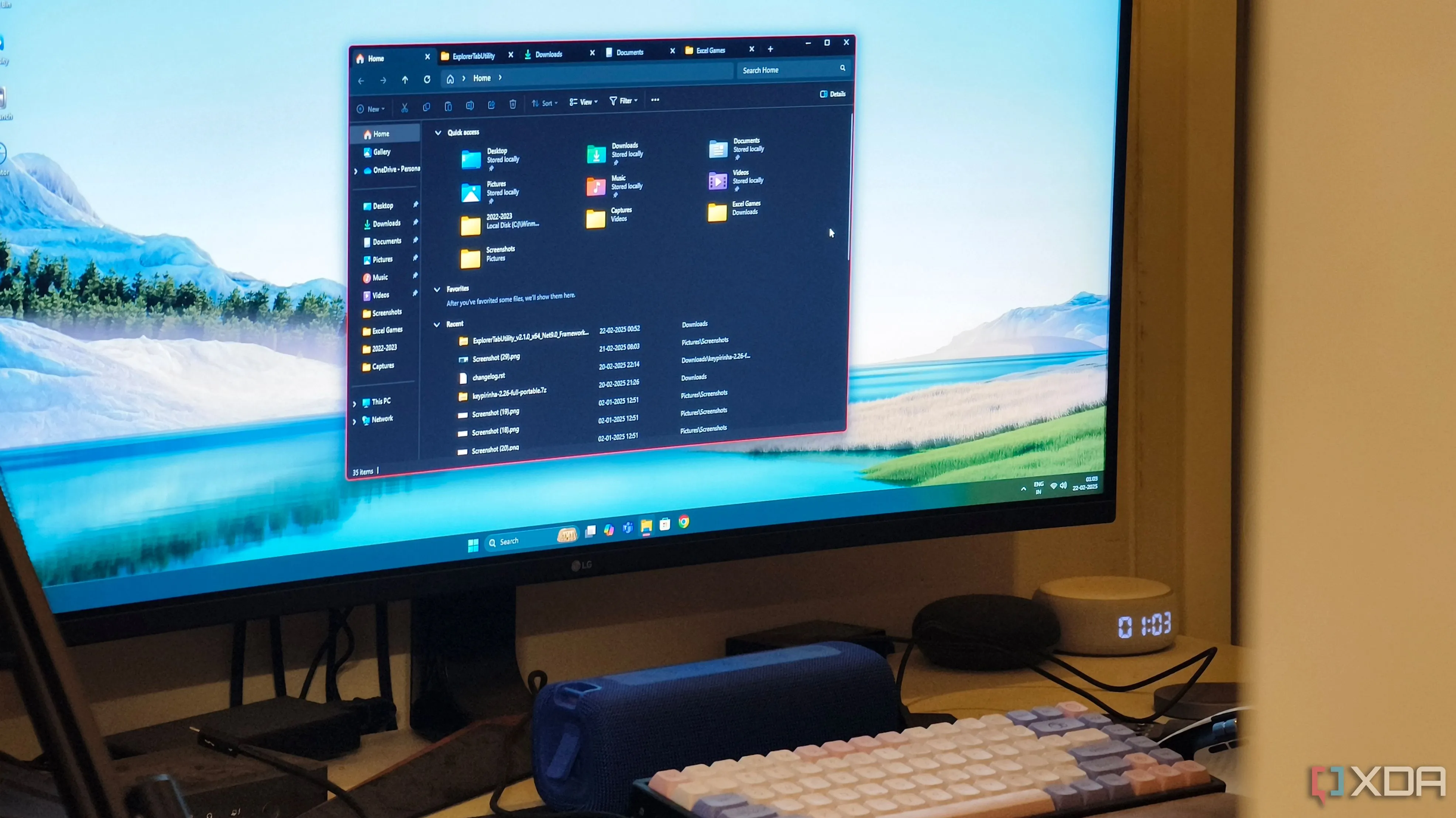 Ứng dụng Explorer Tab Utility hoạt động trên File Explorer của Windows 11, cải thiện quản lý cửa sổ