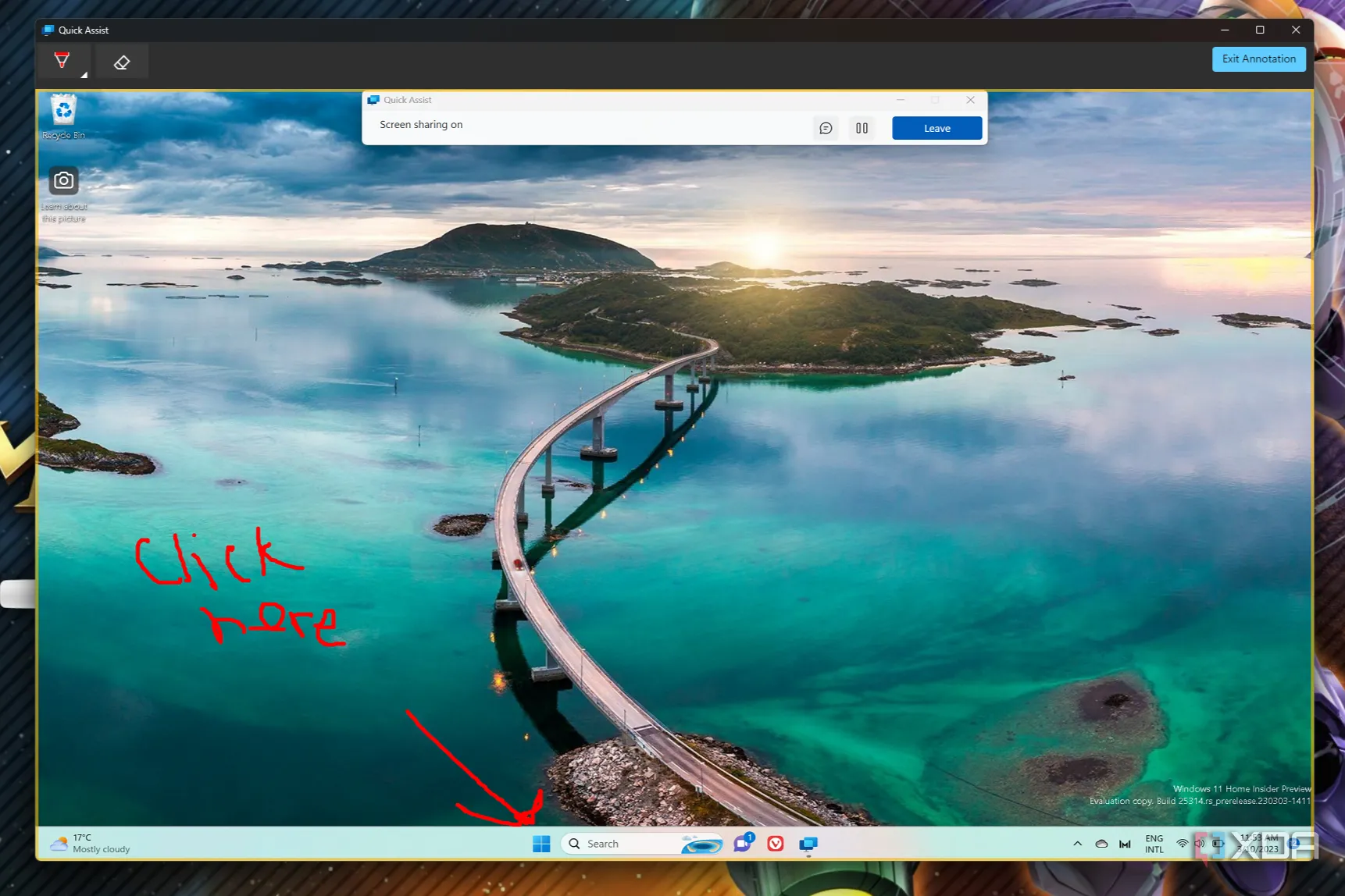 Ứng dụng Quick Assist trên Windows 11 với chức năng ghi chú hỗ trợ từ xa