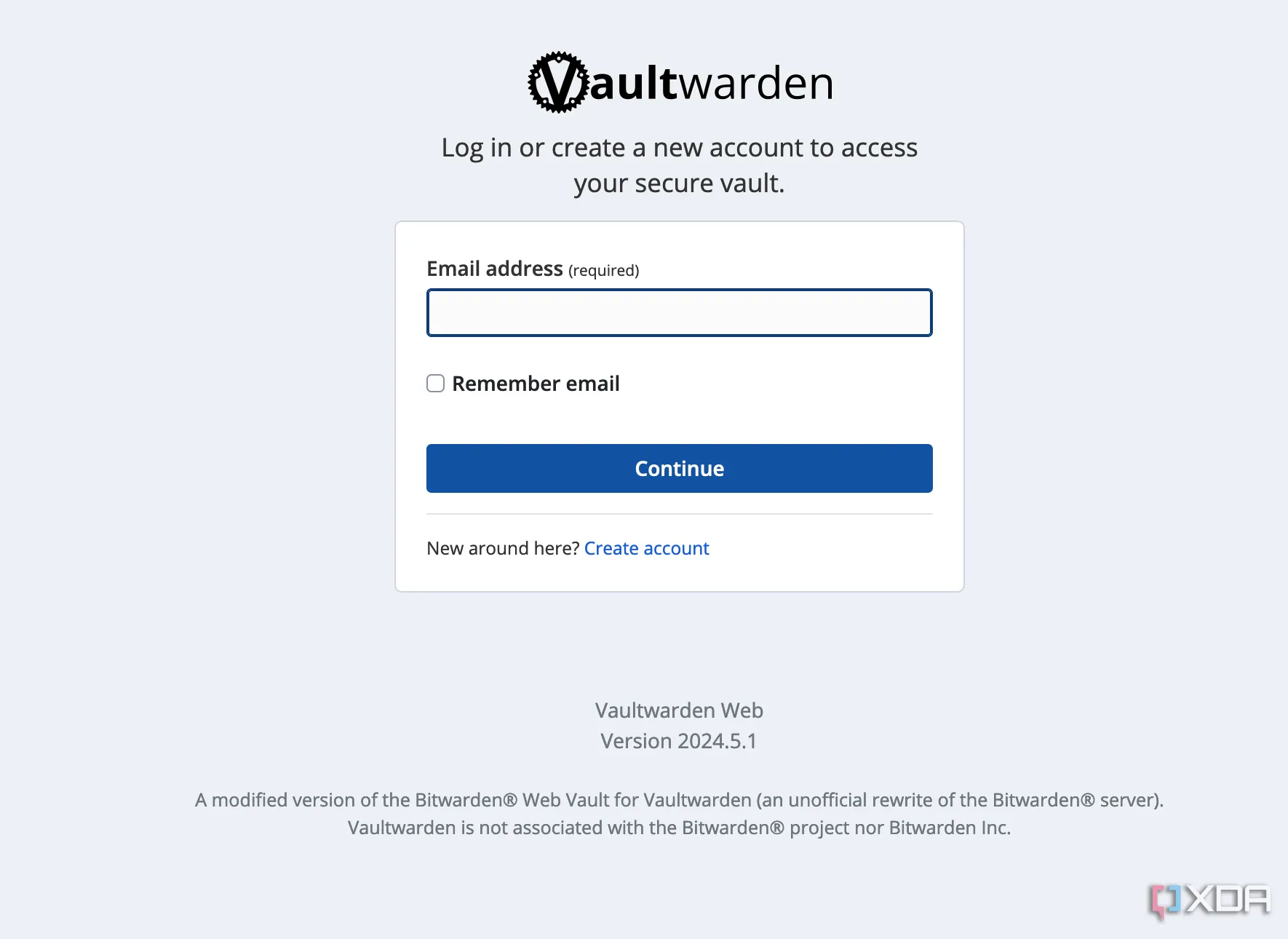 Vaultwarden - giao diện quản lý mật khẩu tự host