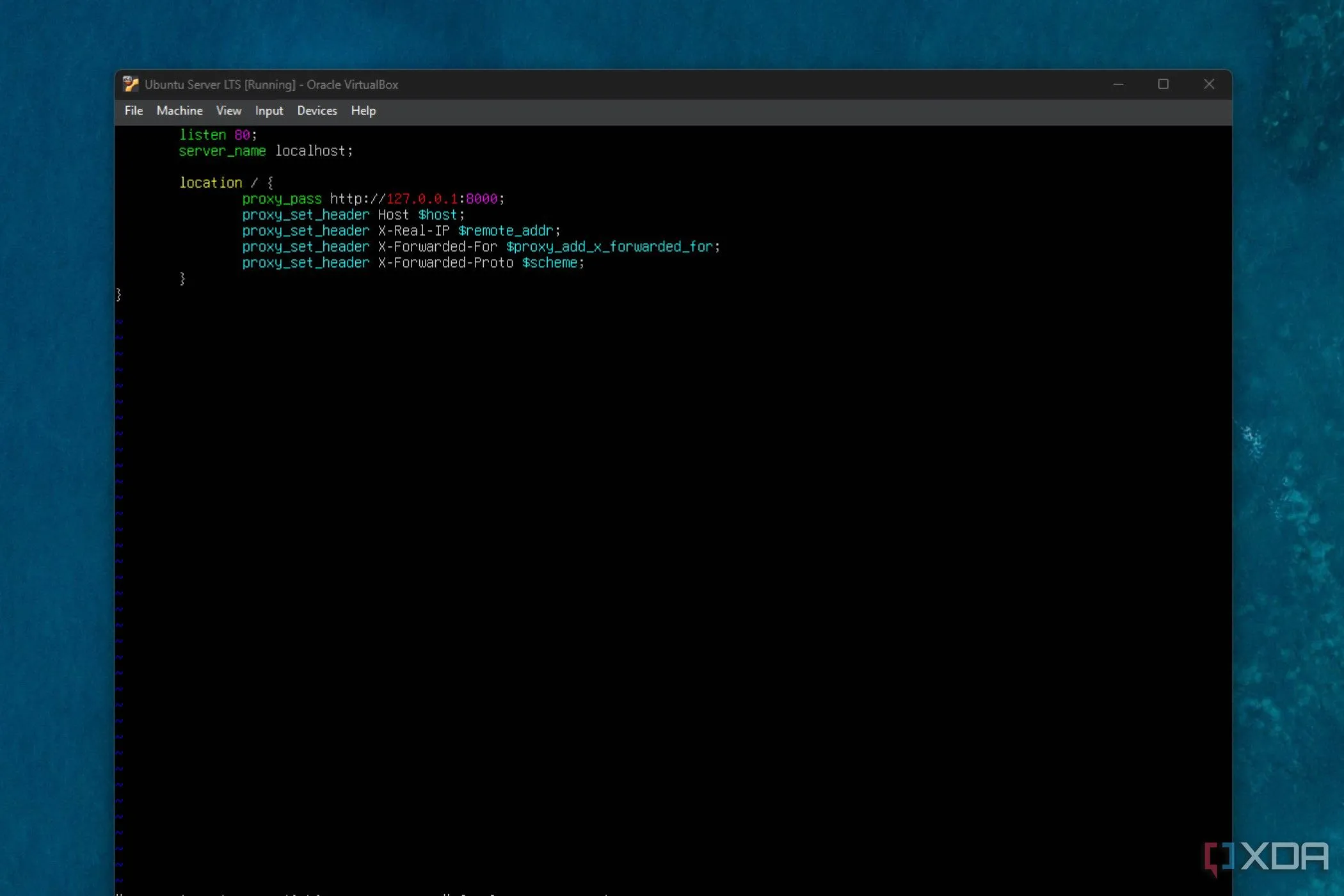 Ví dụ cấu hình cơ bản cho Nginx reverse proxy trong file sites-available/reverse-proxy