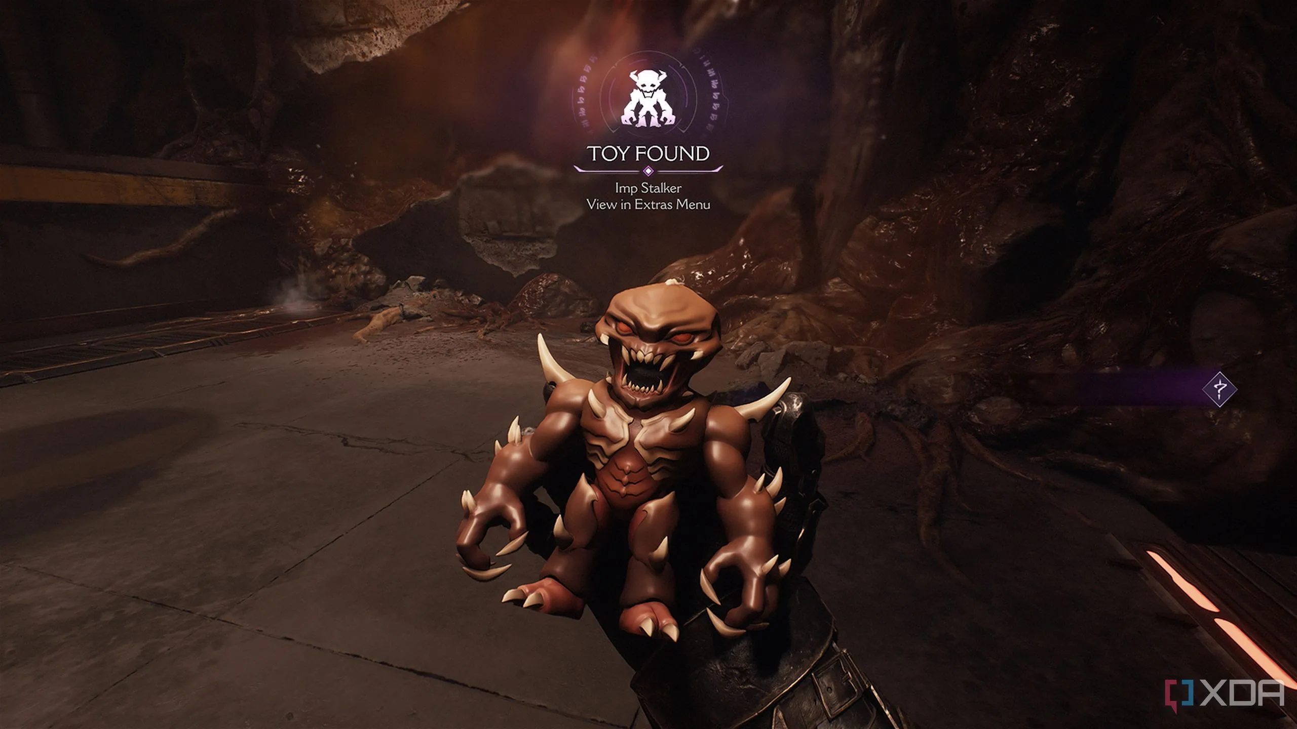Vị trí đồ chơi Imp Stalker Collectible trong Doom: The Dark Ages Chương 2