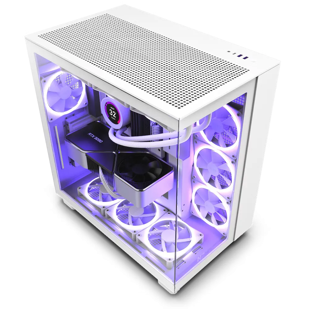 Vỏ case NZXT H9 Flow với thiết kế hai khoang tối ưu quản lý cáp