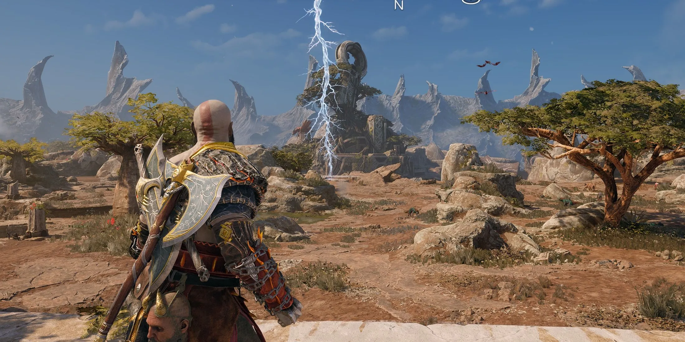 Vùng The Crater rực rỡ trong God of War Ragnarok