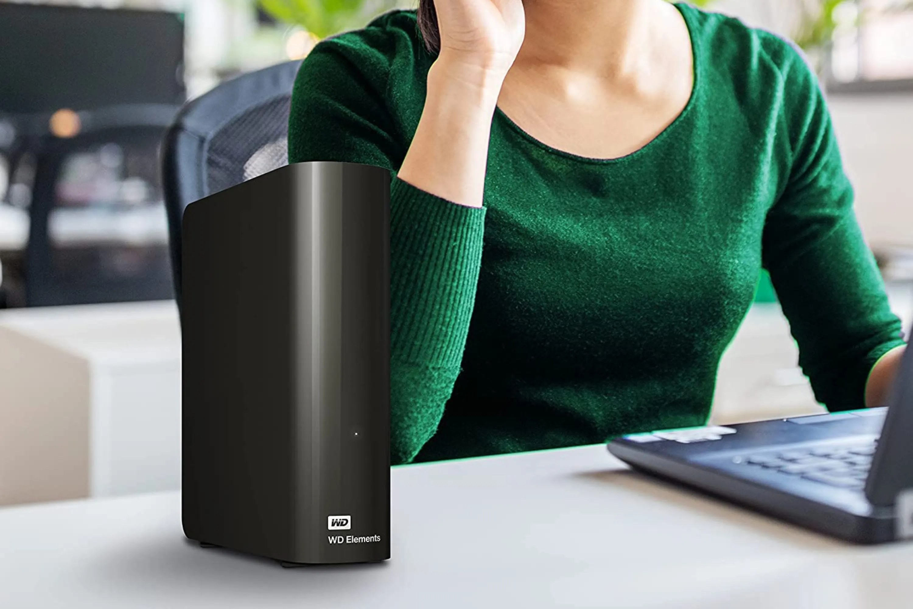 WD Elements Desktop HDD 14TB với thiết kế đơn giản, hiện đại