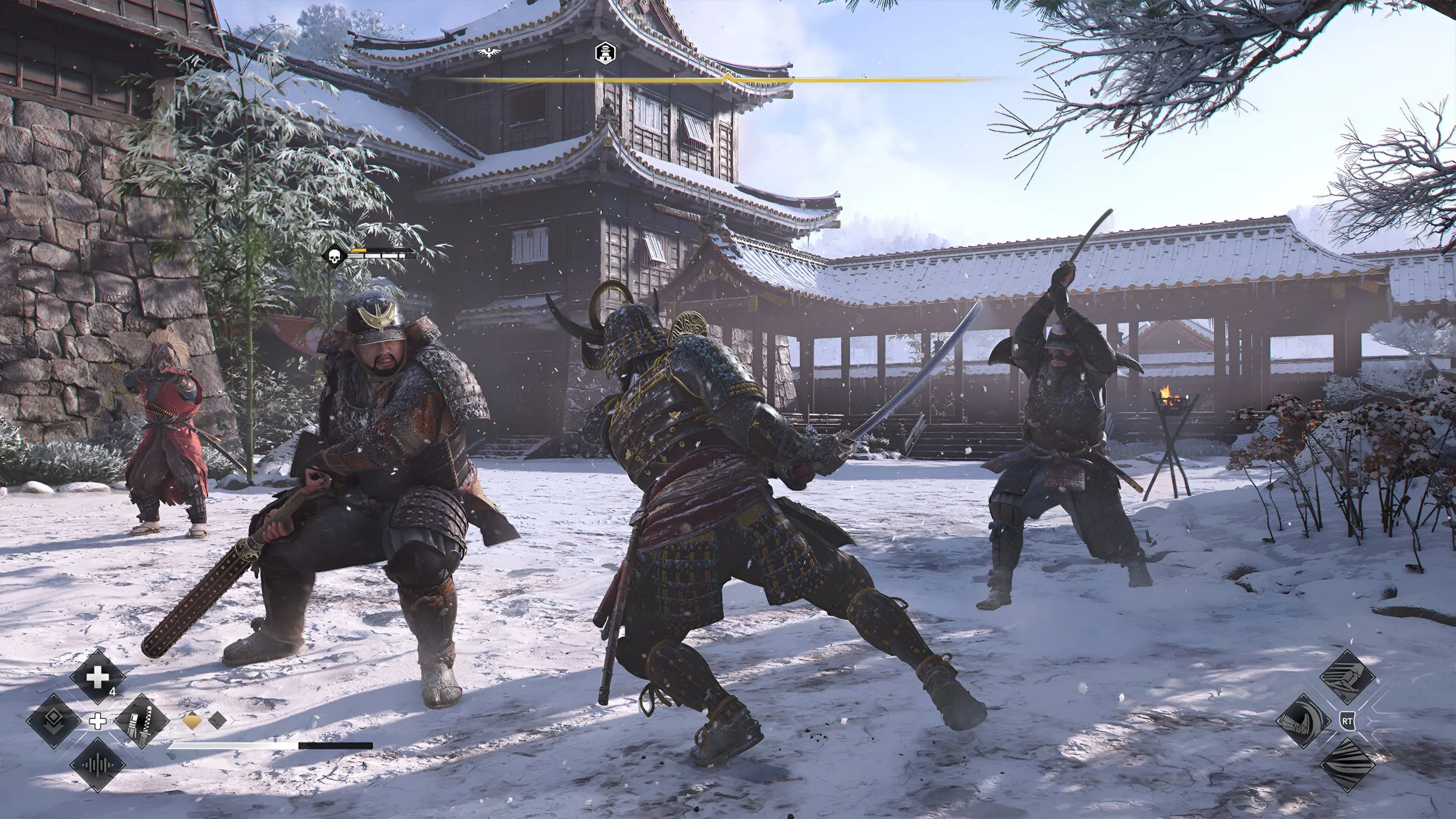 Yasuke tham gia chiến đấu trong một cảnh game Assassin's Creed Shadows, minh họa cho các gói câu chuyện mới