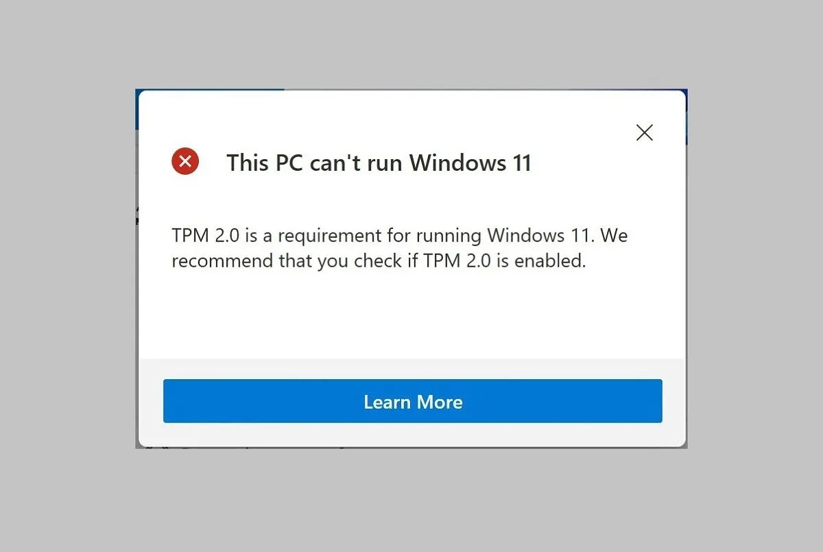 Yêu cầu TPM 2.0 của Windows 11 và cảnh báo khi cài đặt trên phần cứng không tương thích