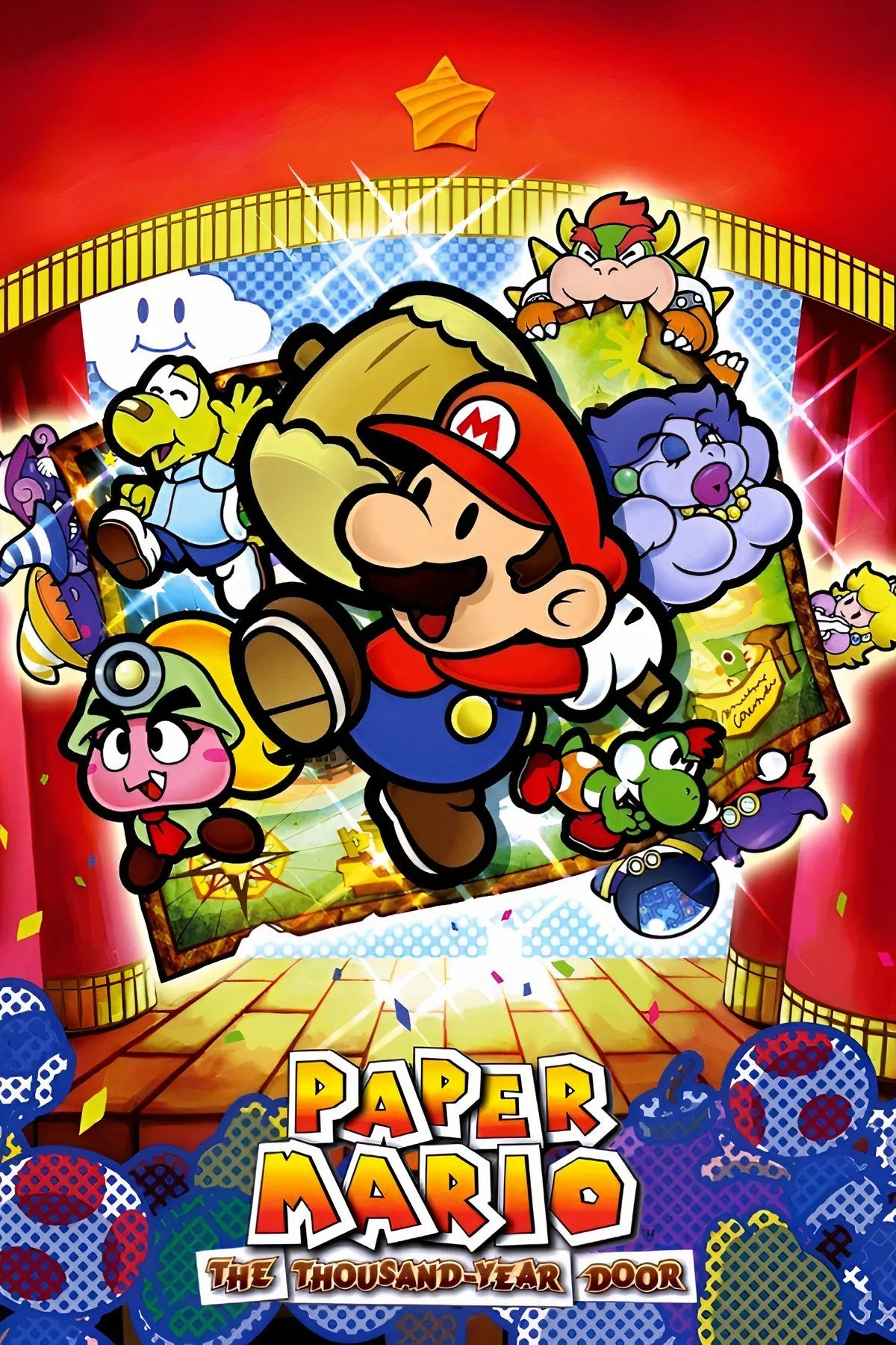 Yoshi đồng hành cùng Paper Mario trong cuộc phiêu lưu xuyên qua Paper Mario: The Thousand-Year Door
